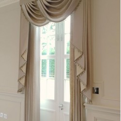 Pearl Fringe - Taupe & Cream