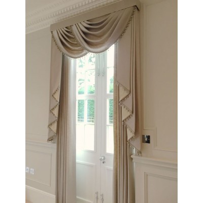 Pearl Fringe - Taupe & Cream