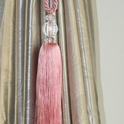 Sheer Curtain Tieback - Pink