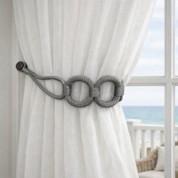 Magnetic La Corona Curtain Tieback - Grey