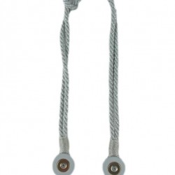 Fluted Knot Lurex - Grey/Silver
