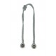 Fluted Knot Lurex - Grey/Silver