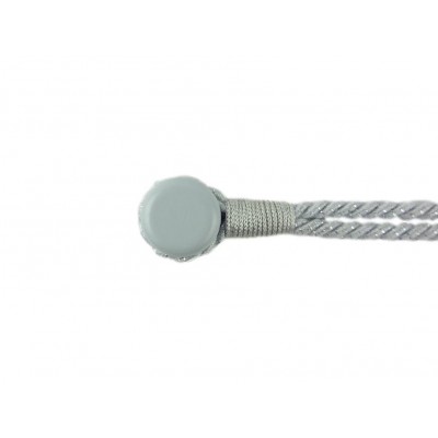 Fluted Knot Lurex - Grey/Silver