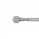 Fluted Knot Lurex - Grey /Silver