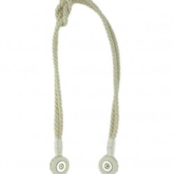 Fluted Knot Lurex - White/Silver