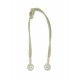 Fluted Knot Lurex - White/Silver