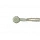 Fluted Knot Lurex - White/Silver