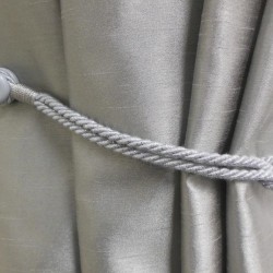 Magnetic Fluted Knot Lurex Curtain Tieback - 3 Colours