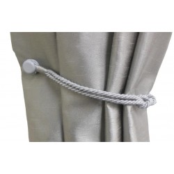 Magnetic Fluted Knot Lurex Curtain Tieback - 3 Colours