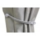 Magnetic Fluted Knot Lurex Curtain Tieback - 3 Colours