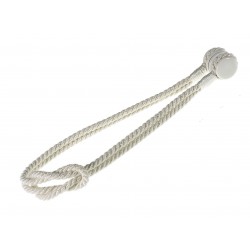 Fluted Knot Lurex - White/Silver