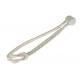 Fluted Knot Lurex - White/Silver
