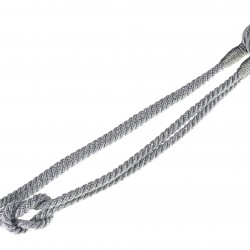 Fluted Knot Lurex - Grey/Silver