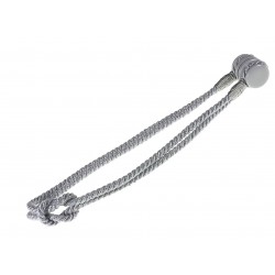 Fluted Knot Lurex - Grey/Silver