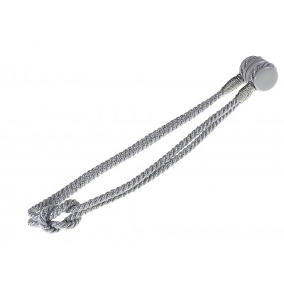 Fluted Knot Lurex - Grey/Silver