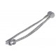 Fluted Knot Lurex - Grey/Silver