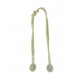 Fluted Knot Lurex - Cream/Gold