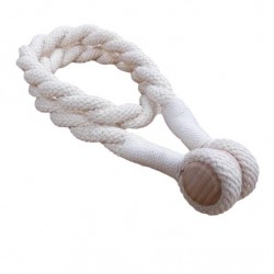 Magnetic Weaved Rope Tieback - Natural