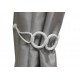 Magnetic La Corona Curtain Tieback - White
