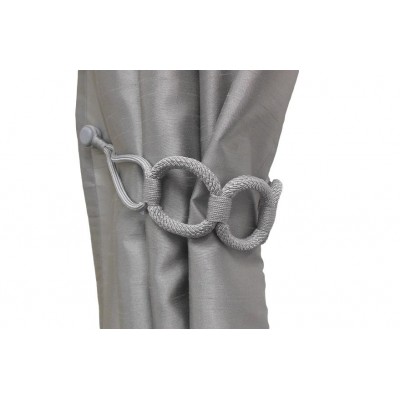 Magnetic La Corona Curtain Tieback - Silver