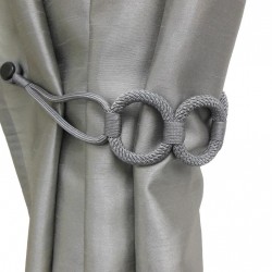 Magnetic La Corona Curtain Tieback - Grey