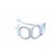 Magnetic La Corona Curtain Tieback - White