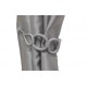 Magnetic La Corona Curtain Tieback - Silver