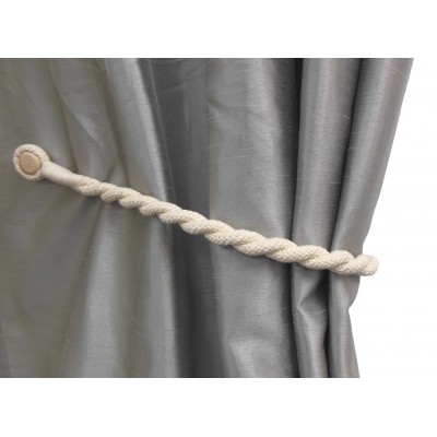 Magnetic Weaved Rope Tieback - Natural