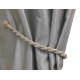 Magnetic Weaved Rope Tieback - Linen