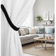 Magnetic Curtain Holdback Black - Stylish & Functional Design 