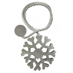 Magnetic Snowflake Silver Hold Back