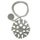 Magnetic Snowflake Silver Hold Back