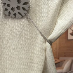 Magnetic  Snowflake Linen Hold Back