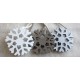 Magnetic Snowflake Silver Hold Back