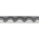 Metallic Scallop Braid 18mm - Pewter