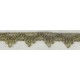 Metallic  Scallop Braid 18mm - Bronze