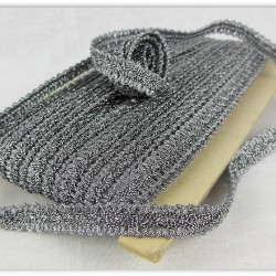 Metallic Braid 10mm - Pewter