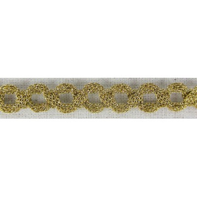 Metallic Chain Braid 8mm - Old Gold