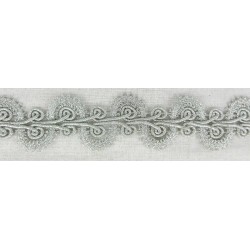 Metallic Snake Braid 30mm - Silver