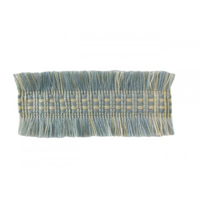 Ruche Braid Trim - Soft Blue & Green