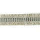 Ruche Braid Trim - Cream & Blue Mix