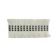Ruche Braid Trim - Crisp White & Black