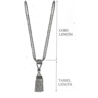 Large Tassel Tieback - Tigers Eye