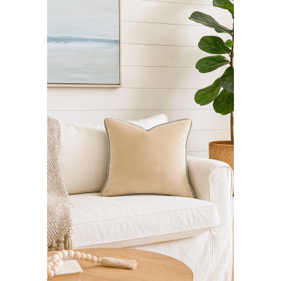 Velvet Piping Cord 7mm - Silver Grey