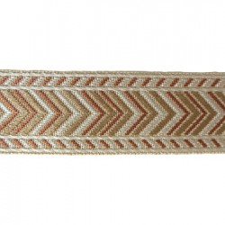Vintage Wide Braid Trim - Beige & Oyster Mix