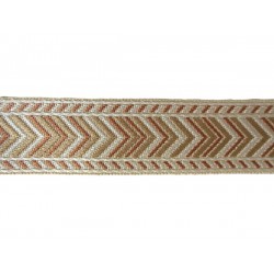 Vintage Wide Braid Trim - Beige & Oyster Mix