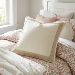 Vintage Wide Braid Trim - Pink & Green Mix