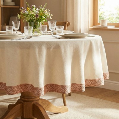 Vintage Wide Braid Trim - Pink & Terracotta Mix