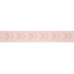 Vintage Wide Braid Trim - Pink & White Mix 