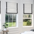 Bonded Blind with Black Braid Edging